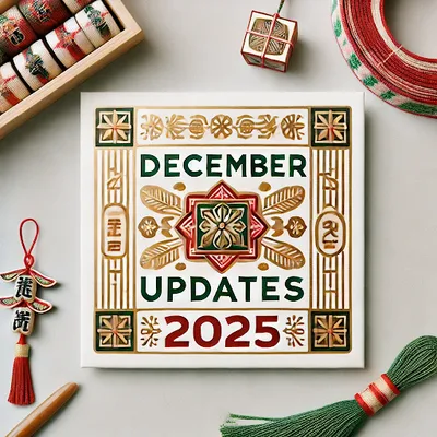 December Updates inspired by Japanese end-of-year celebrations and New Year preparations