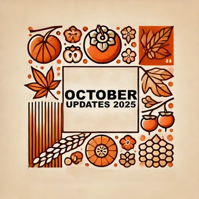 October Updates inspired by Japanese autumn festivals and the harvest season